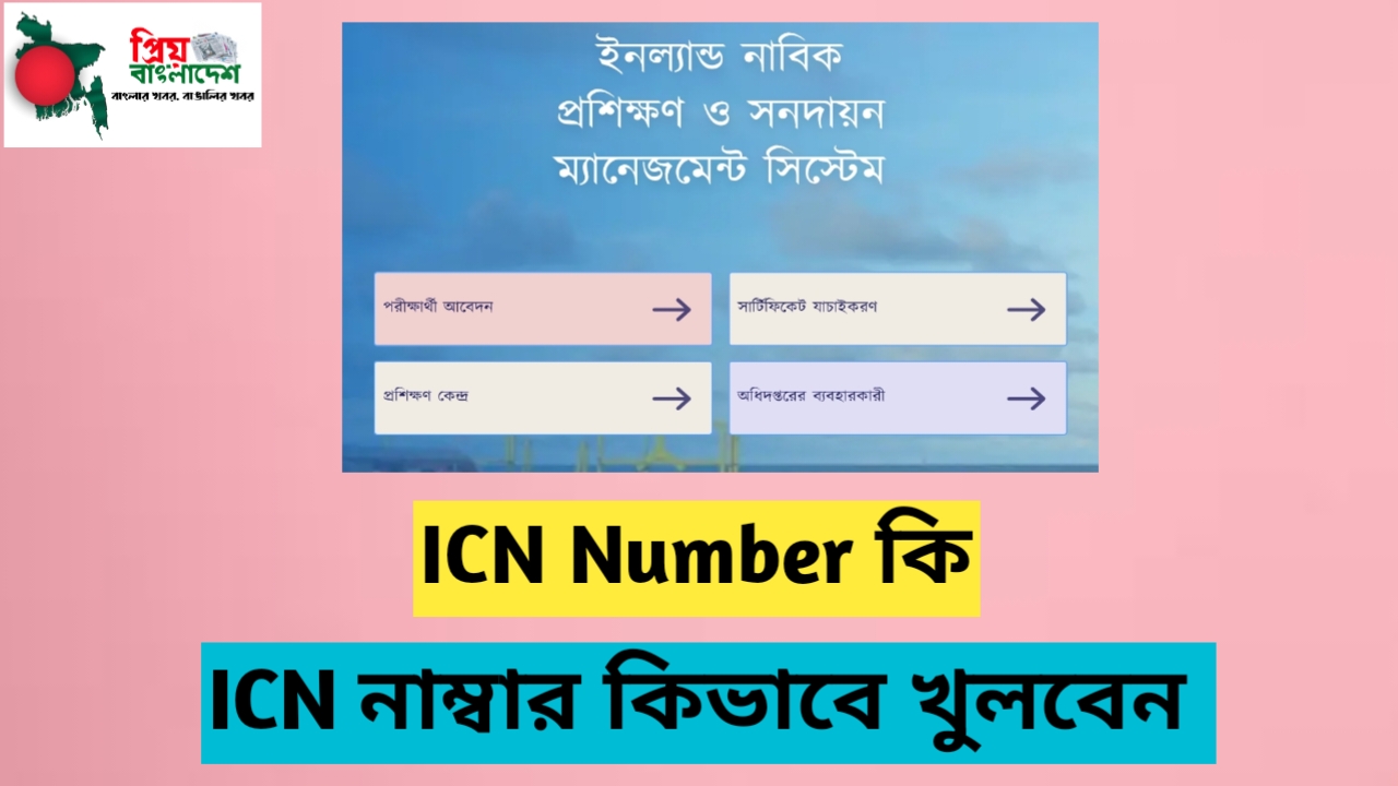 কিভাবে icn খুলবে সেটার প্রথম পেইজ